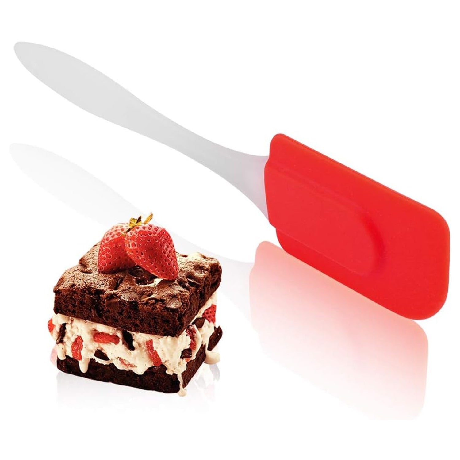 Silicone Cooking Spatula for Baking (1 Pc / 18 Cm) Silicone Cooking Spatula for Baking (1 Pc / 18 Cm)